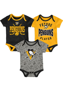 Pittsburgh Penguins Baby Black Full Strength One Piece