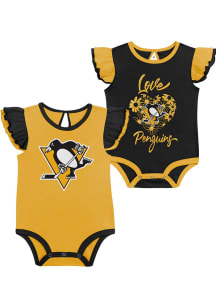 Pittsburgh Penguins Baby Black In Training Set One Piece