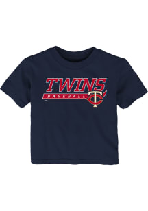 Minnesota Twins Infant Take The Lead Short Sleeve T-Shirt Navy Blue