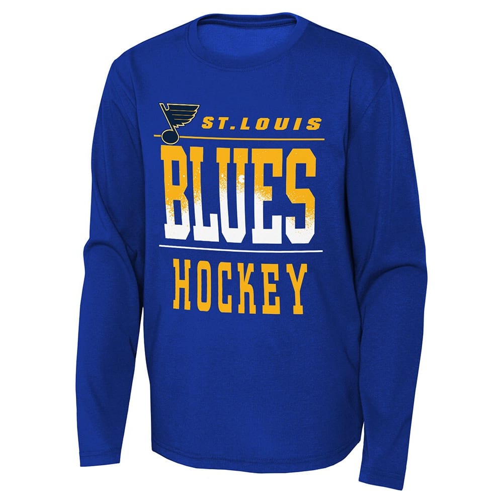 Youth Kids Navy Blue 2019 St Louis Blues Stanley Cup T-shirt M 10/12