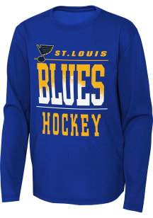 St Louis Blues Boys Blue Barnburner Long Sleeve T-Shirt