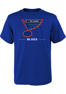 St Louis Blues Youth Blue Reissue Short Sleeve T-Shirt