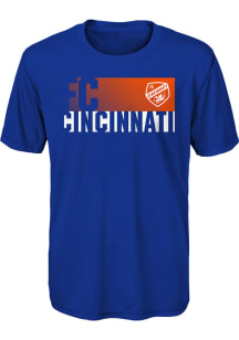 FC Cincinnati Youth Blue Gameday Play Short Sleeve T-Shirt