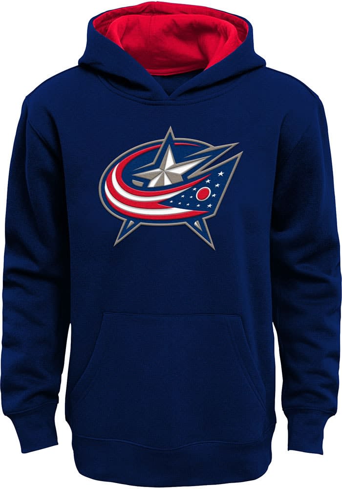 Columbus Blue Jackets Boys Prime Long Sleeve Hooded Sweatshirt