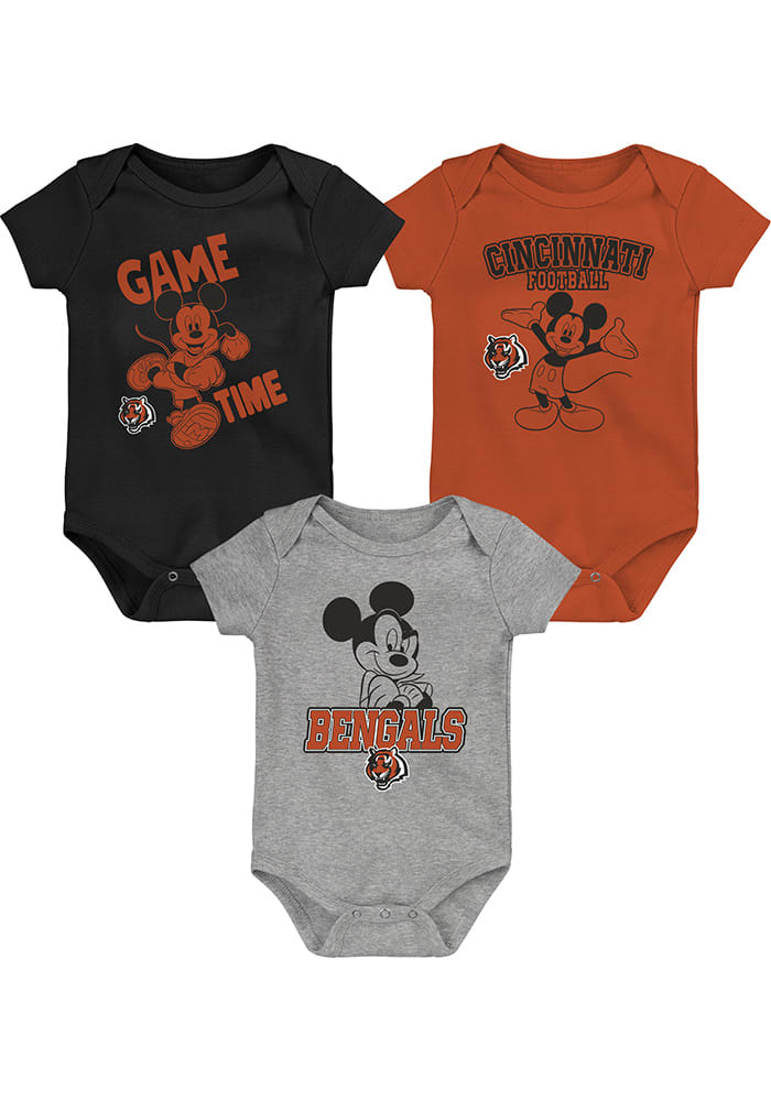 Cincinnati Bengals Baby Black Game Time One Piece