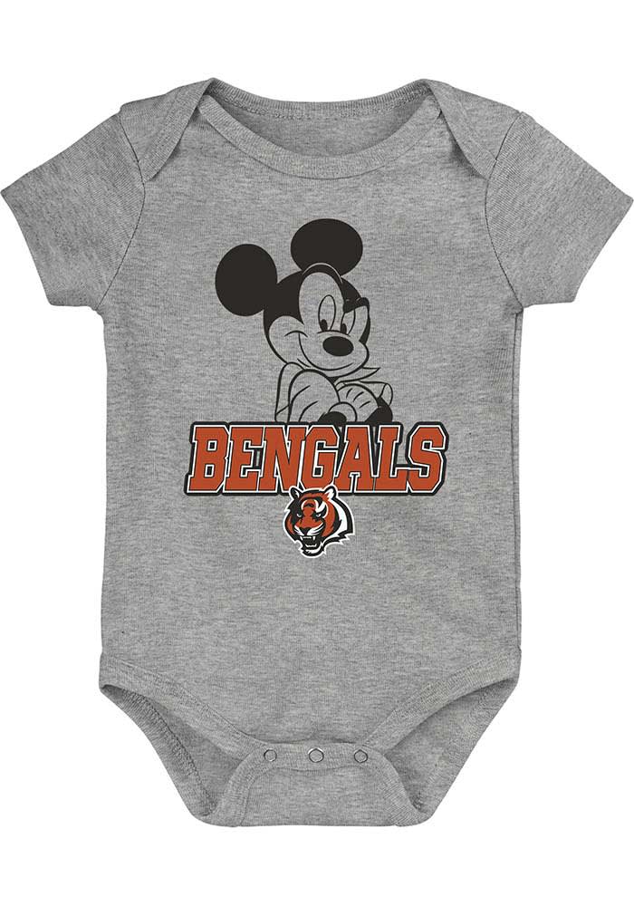 Cincinnati Bengals Baby Black Game Time Detail One Piece