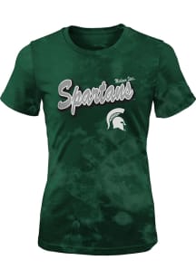 Michigan State Spartans Girls Green Dream Team Short Sleeve Fashion T-Shirt