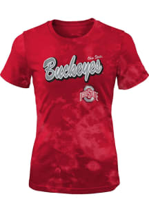 Ohio State Buckeyes Girls Red Dream Team Short Sleeve Fashion T-Shirt