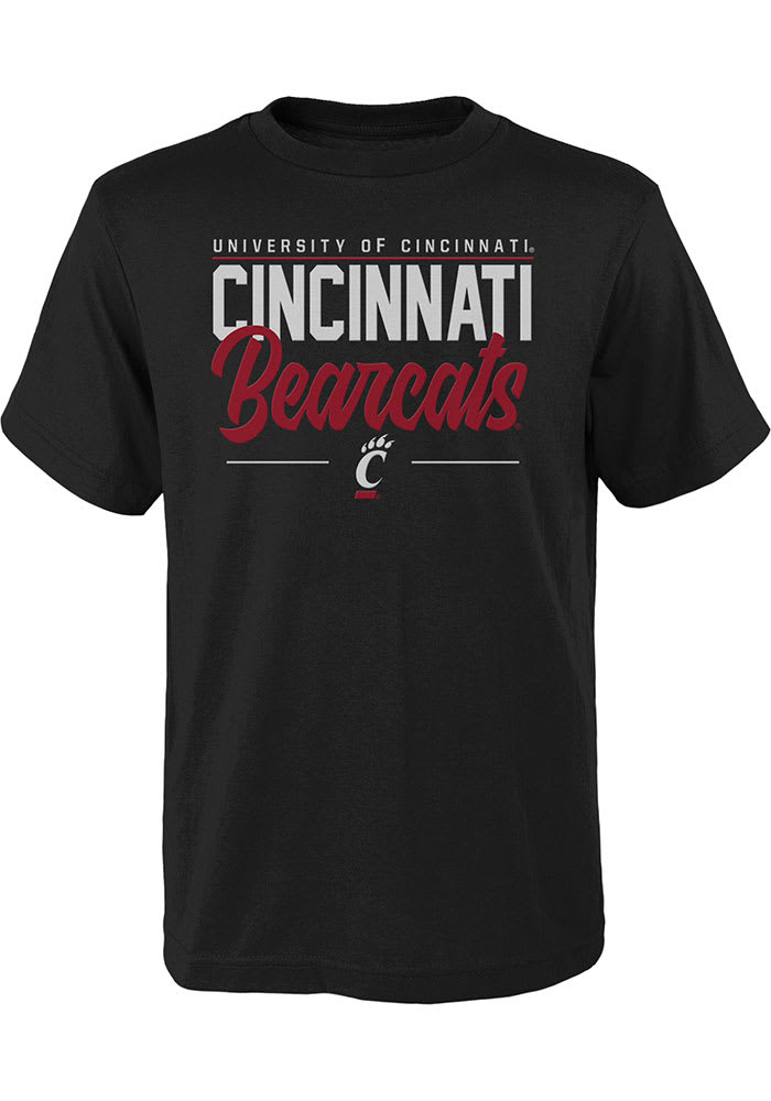 Cincinnati Bearcats Youth Black Institutions Slogan Short Sleeve T-Shirt