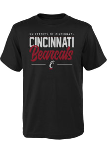 Cincinnati Bearcats Youth Black Institutions Slogan Short Sleeve T-Shirt