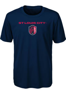 St Louis City SC Boys Navy Blue City Wide Short Sleeve T-Shirt