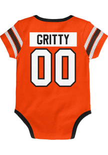 Outer Stuff Gritty Philadelphia Flyers Baby Orange Hockey Pro NN Short Sleeve One Piece