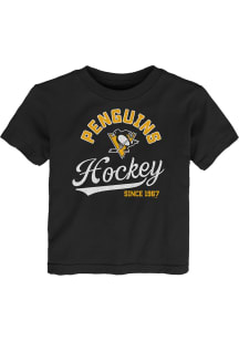 Pittsburgh Penguins Toddler Black Take The Lead Short Sleeve T-Shirt