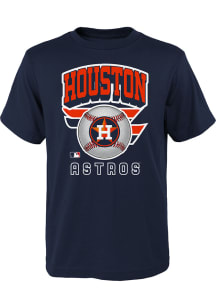 Houston Astros Youth Navy Blue Ninety Seven Short Sleeve T-Shirt