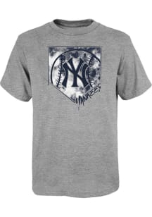 New York Yankees Youth Grey Home Field Short Sleeve T-Shirt
