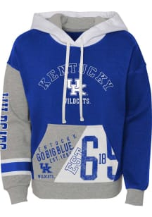 Kentucky Wildcats Girls Blue True Fan Long Sleeve Hooded Sweatshirt