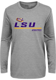 LSU Tigers Boys Grey Engaged Long Sleeve T-Shirt