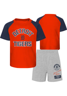 Detroit Tigers Toddler Orange Ground Out Baller Set Top and Bottom
