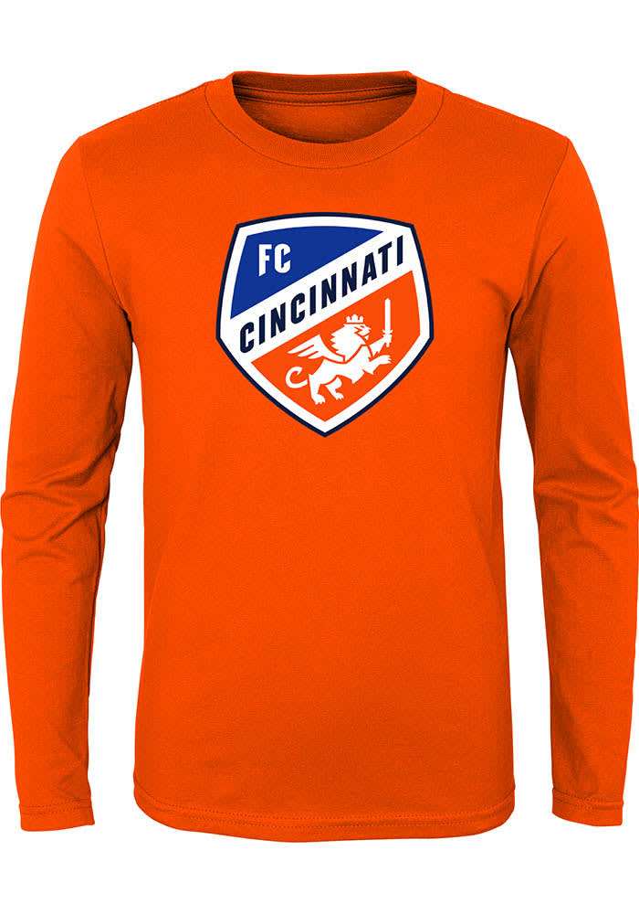 FC Cincinnati Shield Logo Pink on Pink | MLS Apparel | Cincy Shirts Unisex T-Shirt / Azalea / L