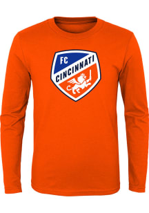 FC Cincinnati Youth Orange Primary Logo Long Sleeve T-Shirt