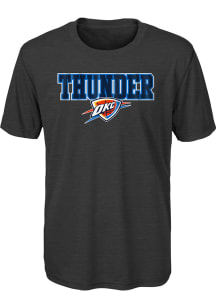 Oklahoma City Thunder Youth Grey Long Shot Short Sleeve T-Shirt