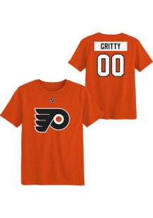 Gritty  Philadelphia Flyers Boys Orange Flat NN Short Sleeve T-Shirt