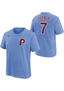 Trea Turner Philadelphia Phillies Youth Light Blue Alt NN Player Tee