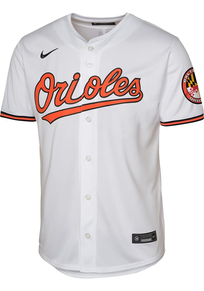 Baltimore Orioles Youth White Home Limited Blank Baseball Jersey