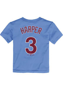 Bryce Harper Philadelphia Phillies Infant Coop Name and Number Short Sleeve T-Shirt Light Blue