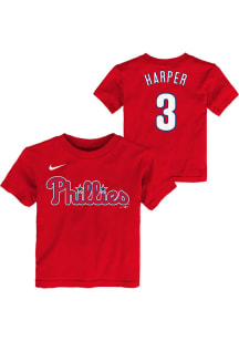 Bryce Harper Philadelphia Phillies Toddler Red Home NN Short Sleeve Player T Shirt