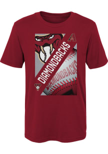 Arizona Diamondbacks Boys Red Right Fielder Short Sleeve T-Shirt