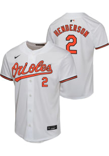 Gunnar Henderson  Nike Baltimore Orioles Youth White Home Game Jersey