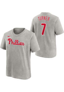 Trea Turner Philadelphia Phillies Youth Grey Road NN Player Tee