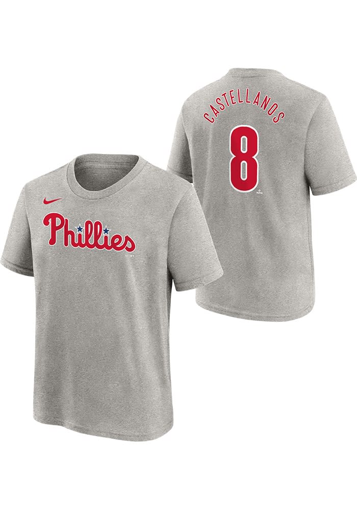 Nick Castellanos Philadelphia Phillies Youth Road NN Short Sleeve ...