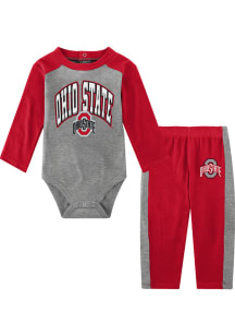 Ohio State Buckeyes Infant Red Rookie of the Year Set Top and Bottom