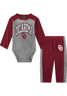 Oklahoma Sooners Infant Cardinal Rookie of the Year Set Top and Bottom