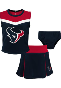 Houston Texans Toddler Girls Navy Blue Spirit Cheer 2PC Sets Cheer
