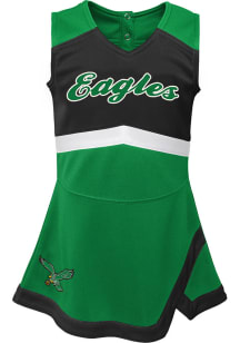 Philadelphia Eagles Toddler Girls Kelly Green Cheer Captain Sets Cheer Dress