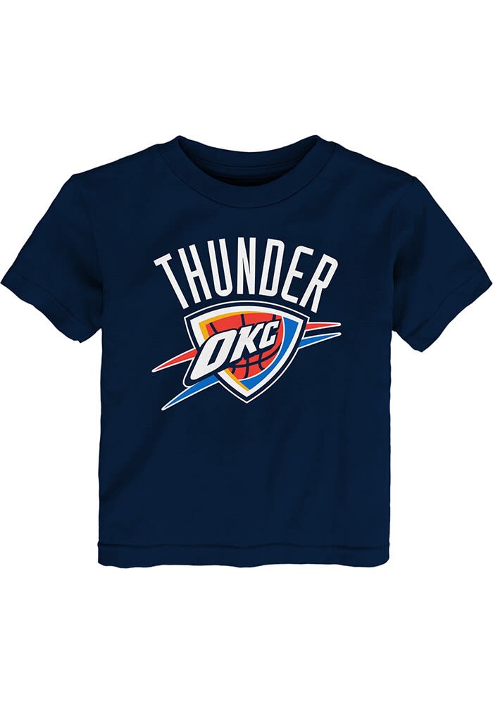Oklahoma City Thunder Toddler NAVY Primary Logo Short Sleeve Tee