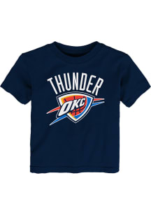 Oklahoma City Thunder Toddler Navy Blue Primary Logo Short Sleeve T-Shirt