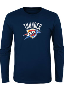 Oklahoma City Thunder Toddler Navy Blue Primary Logo Long Sleeve T-Shirt
