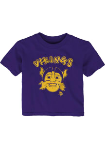 Minnesota Vikings Infant Puffy Mascot Short Sleeve T-Shirt Purple