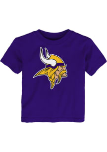 Minnesota Vikings Toddler Purple Primary Logo Short Sleeve T-Shirt