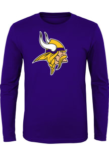 Minnesota Vikings Toddler Purple Primary Logo Long Sleeve T-Shirt