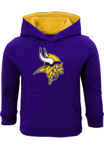 Minnesota Vikings Toddler Purple Prime Long Sleeve Hooded Sweatshirt