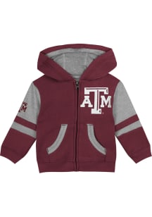 Texas A&amp;M Aggies Baby Stadium Long Sleeve Full Zip Sweatshirt - Maroon