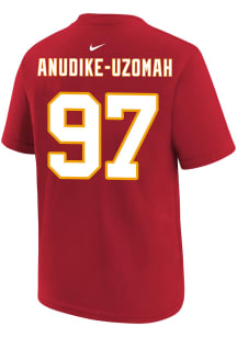 Felix Anudike-Uzomah Kansas City Chiefs Youth Red NN Player Tee
