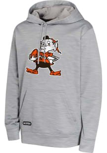 Cleveland Browns Mens Grey Retro Position One Hood