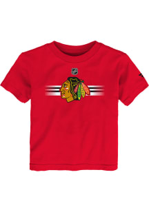 Chicago Blackhawks Toddler Red Apro Logo Short Sleeve T-Shirt