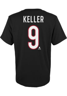 Clayton Keller Arizona Coyotes Youth Black Name and Number Player Tee
